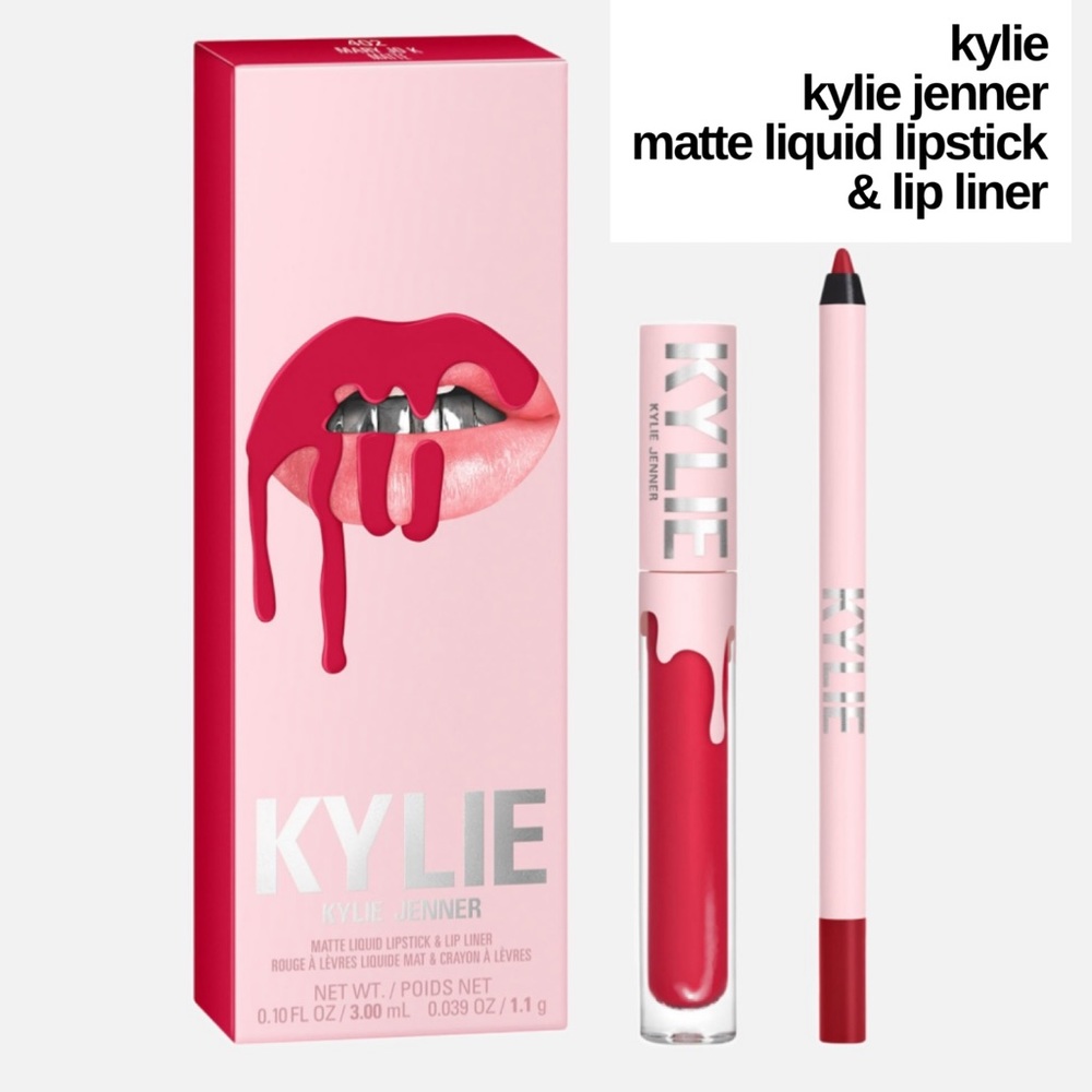 🆕 KYLIE Kylie Jenner Matte Liquid Lipstick & Lip Liner Kit in Mary Jo K